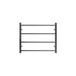 Commercial Round 4 Bars Heated Towel Rail-Gun Metal Grey